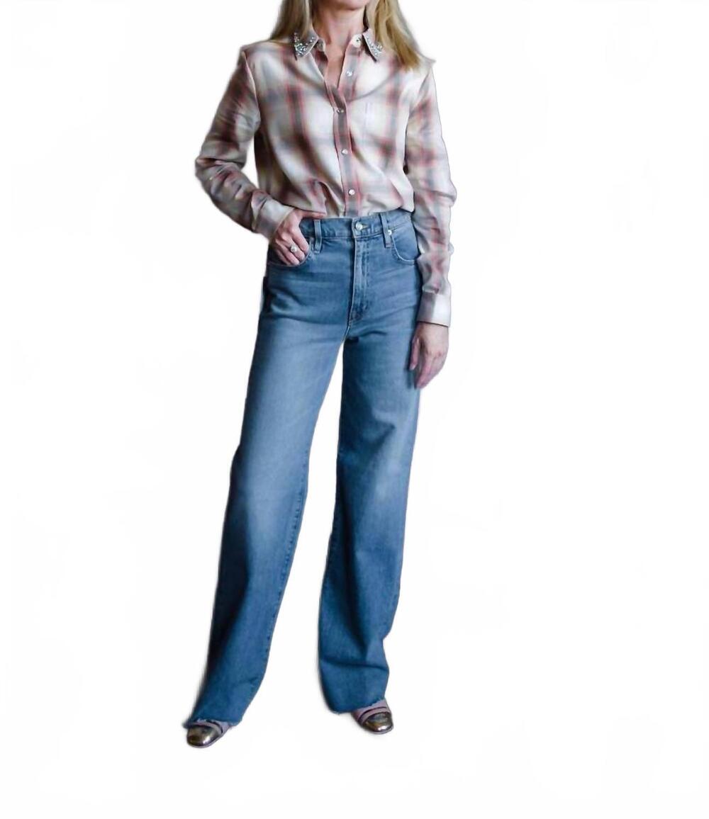 NEW SLVRLAKE grace high rise wide leg jeans in separate ways